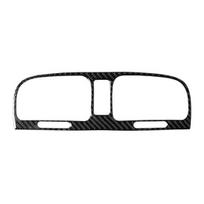 Car Carbon Fiber Central Control Air Outlet Sticker for VW Golf black