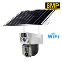 Nauja saulės 4G lauko kamera, mažai galios Wifi kamera PIR humanoidinė aptikimo CCTV apsaugos apsauga, įmontuota įkraunama baterija WIFI Camera