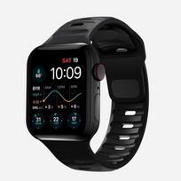 Sportinė apyrankė skirta Apple Watch Ultra 9 8 7 6 SE 5 Minkštas silikoninis lengvas apyrankės dirželis skirtas iWatch 38MM 40MM 42MM 44MM 45MM 49MM 42/44/45/49mm juoda