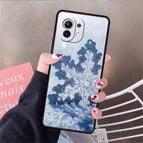 Soft Silicone Case For Xiaomi Mi 11 Lite 5G NE 11T Pro 12S Ultra 12 Note 10 10T 9T Phone Cover Bumper Funda Snow White Snowflake Mi 12 white