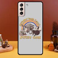 Cute Raccoon Case For Samsung Galaxy S21 Ultra S20 FE S8 S9 S10 Note 10 Plus Note 20 S22 Ultra Cover Galaxy S8