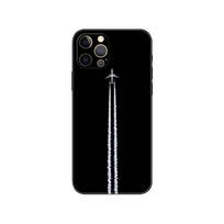 Airplane map travel phone case for iphone 5 5s se 6 6s 7 8 plus x 10 XR XS 11 12 13 mini pro MAX black tpu back cover iphone 5 5S SE 2016
