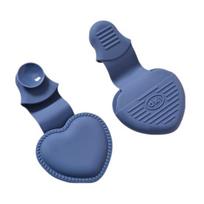 2 vnt. orkaitės pirštinės, atsparios karščiui, silikoninės pirštinės, neslystančios mini orkaitės pirštinės, storos, lanksčios, atsparios temperatūrai puodo laikiklis virtuvės gaminimui 2pcs mėlyna