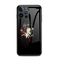 Death Note Glass Back Cover Soft TPU Anti-Drop Protective Case For IPhone 6 6S 7 8 14 Plus X Xs Max Xr 11 12 13 14 Pro Max Se iPhone 6 6s gray