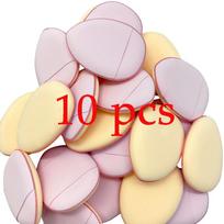 10pcs Mini Finger Puff Foundation Powder Detail Makeup Sponge Face Concealer Cream Blend Cosmetic Accessories Makeup Tools black