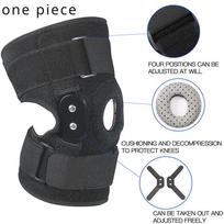 Adjustable Support Compression Knee Pads Elastic Breathable Knee Pads for Men and Women Fitness Running Sports Knee Pads black