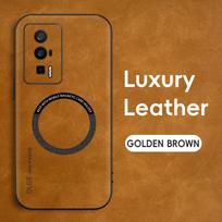 Magnetic Retro Leather Case For Xiaomi Poco F5 Pro PocoF5 Pro Wireless Charging Phone Case Cover For Poco F5 Pro ruda