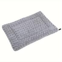 Reversible Comfort Pet Bed-All Sizes Washable Kennel Mattress-Soft Plush Crate Pad for Small Dogs 15.75x23.62x1.57 gray