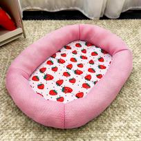 Non-slip Pet Puppy Kennel Summer Dog Bed Sofa Cushion for Small Medium Dogs Breathable Pet Sleeping Mat Super Cooling Ice Pad S white