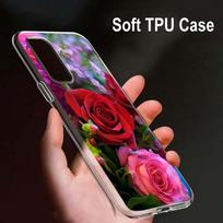 Raudonos rožės gėlė OPPO Reno7 SE 6 5 Z F 4G 5G Find X2 X3 Neo Lite Pro Plus skaidrus minkštas telefono dėklas Coque OPPO Find X2 Neo