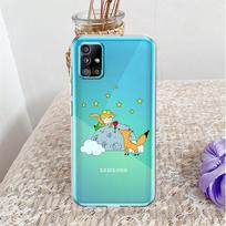 Dėklas, skirtas Samsung Galaxy A52 A12 A51 A32 A21s A22 A71 A31 A41 A53 A13 A02s A11 A72 A33 Skaidrus telefono dangtelis Funda Mažasis princas Samsung A73 5G blue