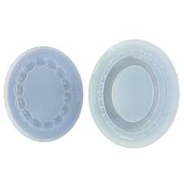 Oval Border Silicone Mold Fondant Mould Cake Decorating Tools Chocolate Gumpaste Mold Sugarcraft for Wedding Birthday