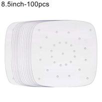 100Pcs Perforated Square Non-stick Air Frying Pan Pad Barbecue Paper Steam Mat Sale Goods 8.5 inch balta