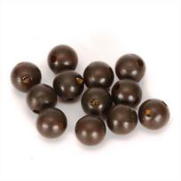 50 vnt Silikoninis žūklės karoliukas 6mm/8mm apvalus plastikinis karoliukas Karpių žvejybos įrankių priedas 6mm(50pcs) ruda