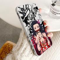 Demon Slayer Anime For OPPO Reno 9 8 7 6 5 4 Z SE Pro Plus Lite Lite Liquid Left Rope Silicone Soft Phone Case Reno 5 Lite black