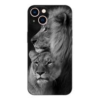Black tpu Case For Xiaomi Redmi 5 5plus 6 6a 7 7a 8 8a back cover Animals The Lion Redmi 8A gray