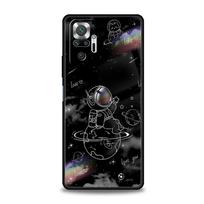 Dėklai Redmi 10C Funda Mielas Kosmoso Astronautas Telefono Dėklas Xiaomi Redmi Note 12 11 9S 9 8 10 Pro Plus 7 9T 8T 9C 9A 8A Viršelis Redmi Note 8