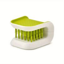 1pc, Double-Sided U-Shaped Knife and Tableware Cleaning Brush - Ideal for Forks, Spoons, and Chopsticks - Creative and Efficient Cleaning Tool žalia