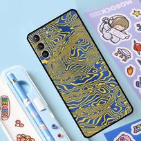 Damascus Camo Case For Samsung Galaxy S23 S22 S20 S21 Ultra S8 S9 S10 Note10 Plus Note20 Ultra S20 FE Cover Galaxy S9 gray