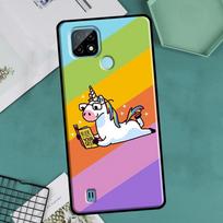 Cartoon Rainbow Unicorn For Realme GT Neo 2 3 Master 8i 9i 8 9 Pro Plus C35 Case For OnePlus 9 10 Pro 9R 10R Nord2 Realme 7Pro yellow