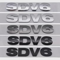 3D ABS chromuotos raidės logotipas automobilio galinės bagažinės emblema lipdukai La-nd Ro-ver Dis-covery Ra-nge Rov-er D-efender priedams SDV6 sidabras