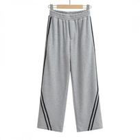 Sweatpants Side Striped Kpop Sports Pants Joggers Women Grey Trousers Female Loose Casual Korean Streetwear Hip Hop L pilka spalva