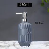 Vonios kambario reikmenų stiliaus rinkinys, tinkamas kelioniniams skysto muilo dozatoriams 450 ml šampūno ir dušo želė dozatorius juoda
