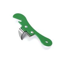 1PC Versatile Stainless Steel Can Opener Canning Knife Beer Bottle Opener Driver Portable Mier Carry-On Pocket Strap žalia