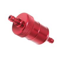8mm 5/16 Universalus chromuotas aliuminio kuro filtras automobilio benzininis inline aukštos kokybės aliuminio juoda