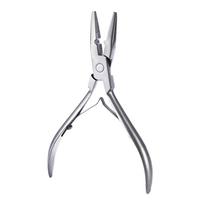 Hair Extension Pliers Clamping Tool Multi Functional Stainless Steel Hair Extension Tool Beads Closer Tool for Beauty Salon white