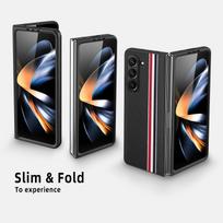 Fashion Folding Cover for Samsung Galaxy Z Fold 6 5 5G Fold5 Fold6 Fold 4 3 Fold3 Fold4 Carbon Fiber Shockproof Phone Case for Galaxy Z Fold 5 juoda