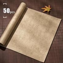 50 vnt. 5,3*13,4 colio ilgio retro Qin ir Han Antikvarinis daiktavardis Popierinis teptukas Kaligrafijos praktika Daiktavardis Popierius Nacionalinės tapybos kaligrafijos kūrimo paroda 50pcs beige