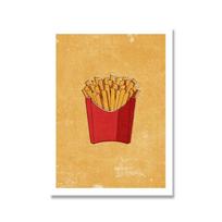 Šiaurietiški paveikslai Virtuvės sienų dekoras Greito maisto spaudiniai Burgeris Ledai Restorano dekoracija Plakatas Paveikslas Be rėmo 21*30cm No Frame white
