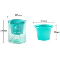 1Pcs Self-Watering Flower Pot Automatic Water Transparent Plastic Flower Pot žalia
