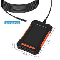 IP67 Endoscope Channel Waterproof Endoscope Camera 8mm HD Endoscope 1080P Screen 2M blue