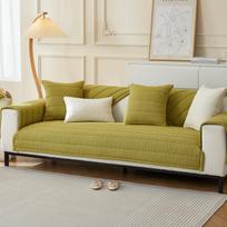 Teddy Velvet Sofa Cushion Autumn and Winter Thickened Cushion Leather Sofa Cover New Solid Color Sofa Cover Cloth Towel 70*70cm beige