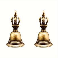 1 Pc Brass Handicraft Die-casting Wind Bell: A Creative Memorial Gift ForGarden Patio Decoration 2pcs beige