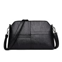 Nauji atsitiktiniai mama Messenger krepšiai Crossbody PU odinė juoda rankinės moterims Mažas pečių krepšys piniginė 25x5x16cm gray