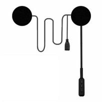 Aukštos kokybės motociklo ausinės Galingas su Bluetooth suderinamas 5.0 šalmo domofonas juoda
