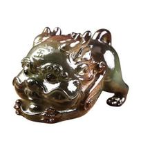 Spalvą keičianti arbata Pet Pixiu Resin Lucky statula Kung Fu arbatos padėklo dekoras Šviečia Feng Shui ornamentas Namų biuro stalo dovana A