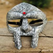 Apsauginė nuo rūdžių MF Doom kaukė | Galimas individualus graviravimas | Viduramžių vakarėlio veido kaukė