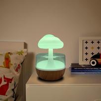 1 vnt Kūrybinis lietaus drėkintuvas, debesų lietus Spalvinga grybų šviesa debesies aplinkos šviesa Colorful Humidifier