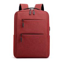 Backpack Men's 15.6-inch computer bag Breathable and wear-resistant men's business backpack Book bag Travel bag 15.6 inches raudona