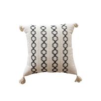 Boho dekoratyvinis pagalvės užvalkalas su kutais, austas kuokštuotas dekoratyvinis pagalvės užvalkalas, rudos spalvos pagalvių užvalkalai 18x18 sofai, sofai, miegamajam, svetainei 30X50cm-2pcs