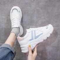 Autumn New Versatile Casual Sports Shoes Ins Tide Little White Shoes Female Students Platform Dad Shoes 35
