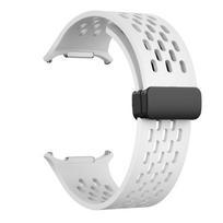 Silicone Strap for Samsung Galaxy Watch Ultra 47mm Magnetic No Gaps Sport Band Correa Bracelet For Samsung Galaxy Ultra 47 Case For Samsung Ultra balta