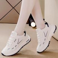 Dad Shoes Women's New Sports Shoes Soft Sole Lightweight Non-slip Soft Sole Lightweight Casual Single Shoes Running Shoes Versatile 35 gray