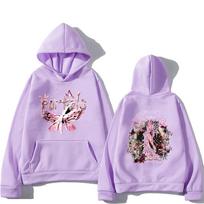 Melanie Martinez Portals Tour Hoodies Men Double Sided Printing Sweatshirts Graphic Tops Vintage Fleece Pullovers Slight Strech XL blue