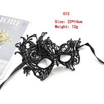 Suaugusiųjų vakarėlio nėrinių kaukė pusveidžiui, maskaradinė, moteriška, Helovino rekvizitas, juoda, seksuali akių kaukė black