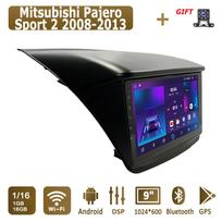 Android automobilio radijas Mitsubishi Pajero Sport 2 2008-2013 m. Multimedijos grotuvas Pagrindinis blokas Stereo GPS navigacija BT WIFI 1+16GB 1+16GB white